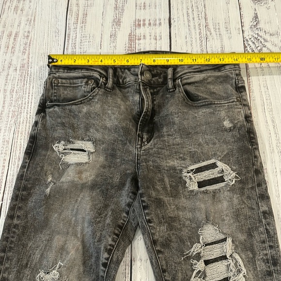 American Eagle Outfitters Next Level Flex Jeans Women’s Size 31x30 Black Denim - Picture 2 of 8